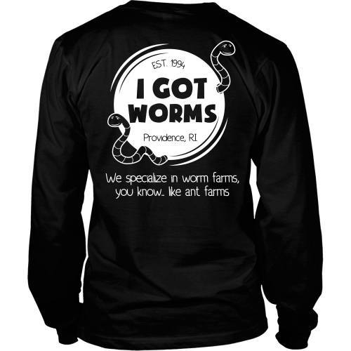 T-shirt - Dumb And Dumber - I Got Worms Tee Shirt - Back
