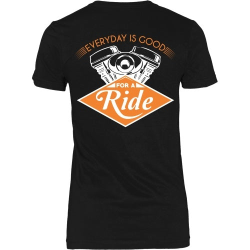 T-shirt - Every Day Is Good For A Ride - Back Design