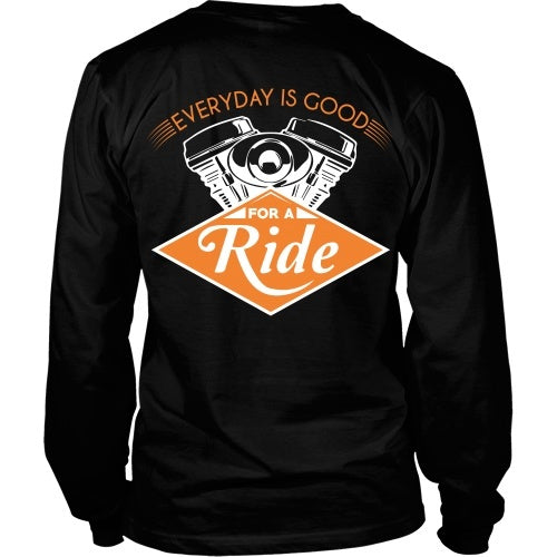 T-shirt - Every Day Is Good For A Ride - Back Design