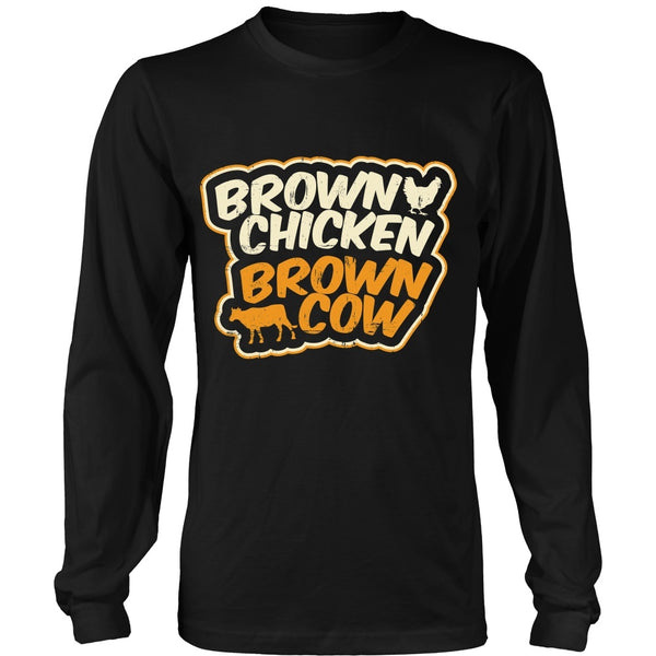 T-shirt - Funny Porn Shirt 2 - Brown Chicken, Brown Cow - Front Design