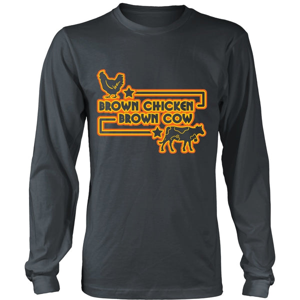 T-shirt - Funny Porn Shirt - Brown Chicken, Brown Cow - Front Design