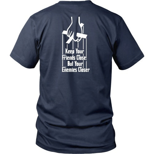 T-shirt - GODFATHER - Keep Your Friends Close - Back Design