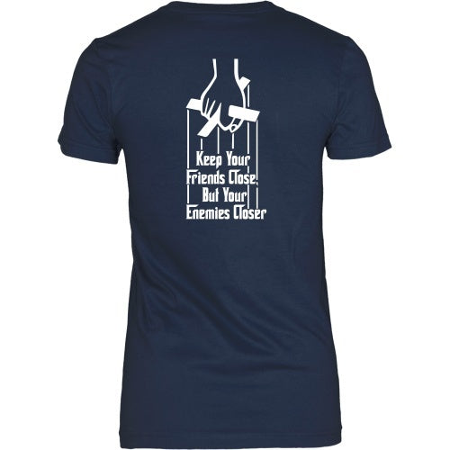 T-shirt - GODFATHER - Keep Your Friends Close - Back Design