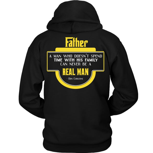 T-shirt - Godfather - Man Who Spends Time With His Family - Back Design