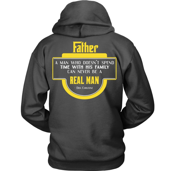 T-shirt - Godfather - Man Who Spends Time With His Family - Back Design