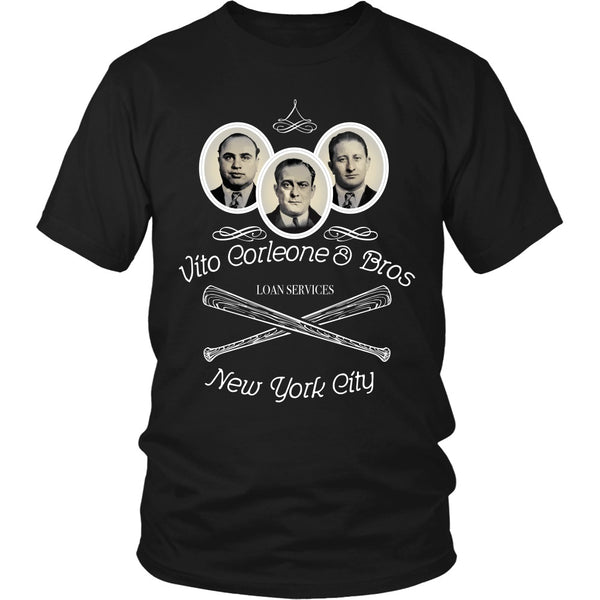 T-shirt - Godfather - Vito Corleone And Bros Loan Services - Front Design