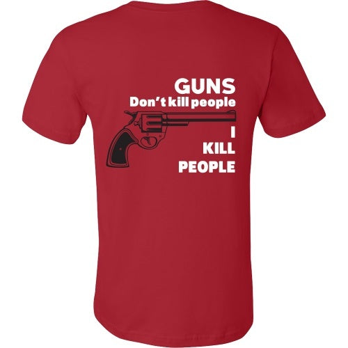T-shirt - Happy Gilmore: Guns Don't Kill People, I Kill People - Back