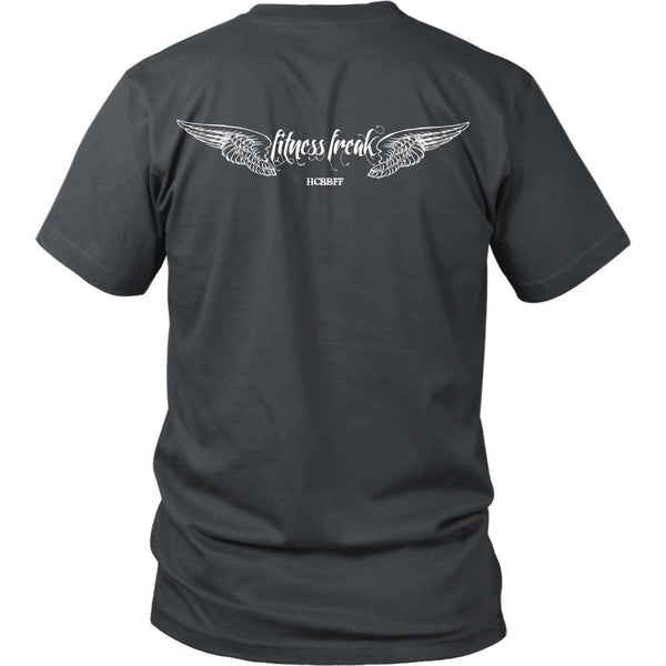 T-shirt - HCBBFF - Fitness Freak Wings (A) - Back Design