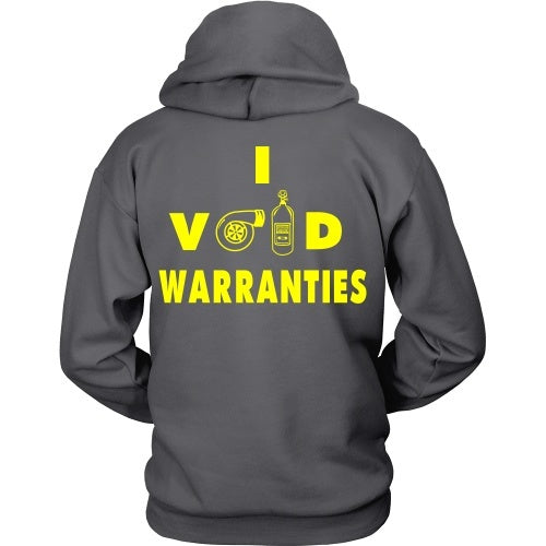 T-shirt - I Void Warranties Tee- Yellow - Black