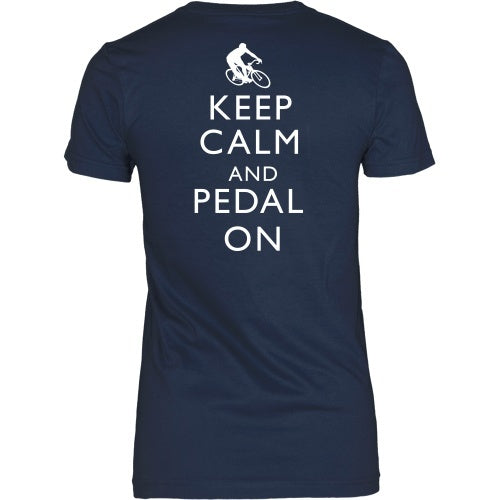 Keep Calm and Pedal On-Back