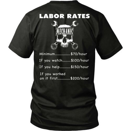 T-shirt - Mechanic Prices Tee-Back