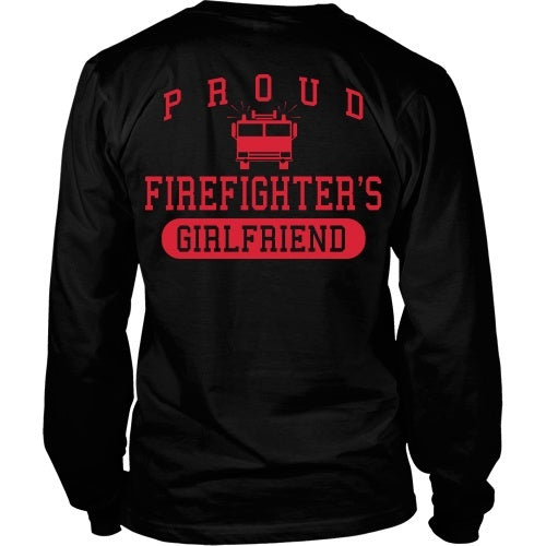 T-shirt - Proud Firefighters Girlfriend - Back Design