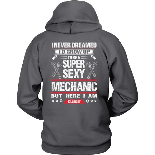 T-shirt - Sexy Mechanic, Killing It - Back Design
