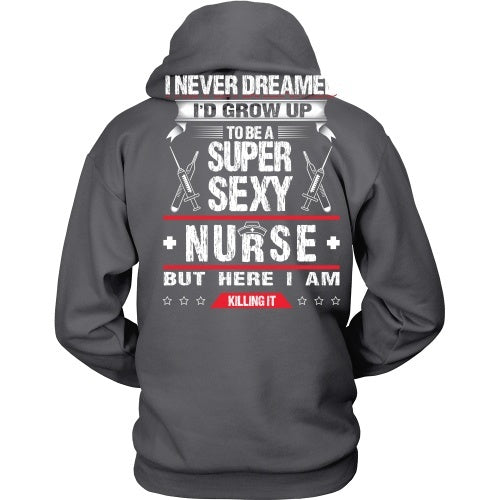 T-shirt - Sexy Nurse, Killing It - Back Design