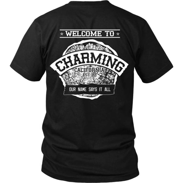 T-shirt - Sons Of Anarchy - Welcome To Charming - Back Design