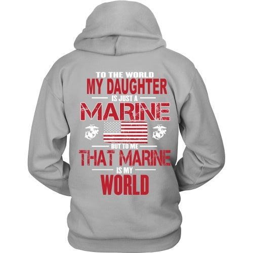 T-shirt - To The World MArine Daughter - Back