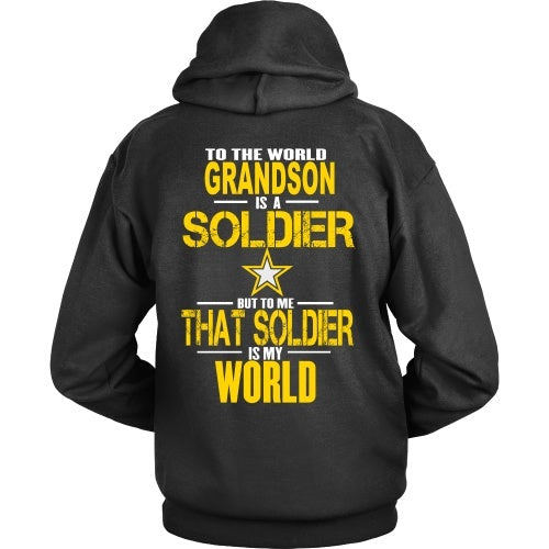 T-shirt - To The World My Grandson Is A Soldier - Back Design