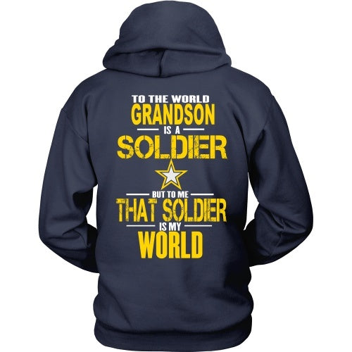 T-shirt - To The World My Grandson Is A Soldier - Back Design