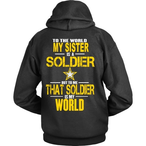 T-shirt - To The World My Sister Is A Soldier- Back Design