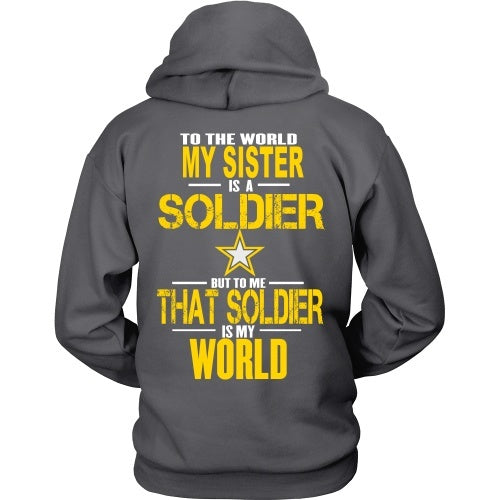 T-shirt - To The World My Sister Is A Soldier- Back Design