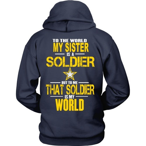 T-shirt - To The World My Sister Is A Soldier- Back Design