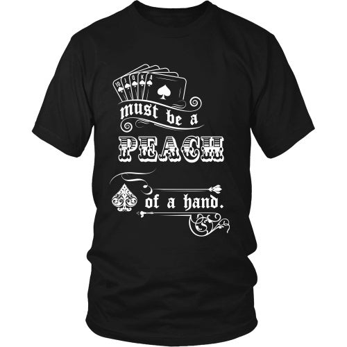 T-shirt - Tombstone - Must Be A Peach Of A Hand - Front Design