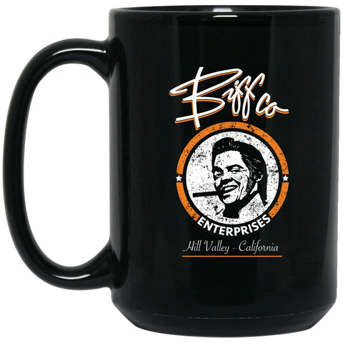 Back to the Future - Biff Co Enterprises Tee - Mug - 15oz black ceramic mug