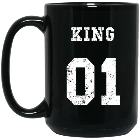 Husband/Son - King 01 Mug - 15oz black ceramic mug