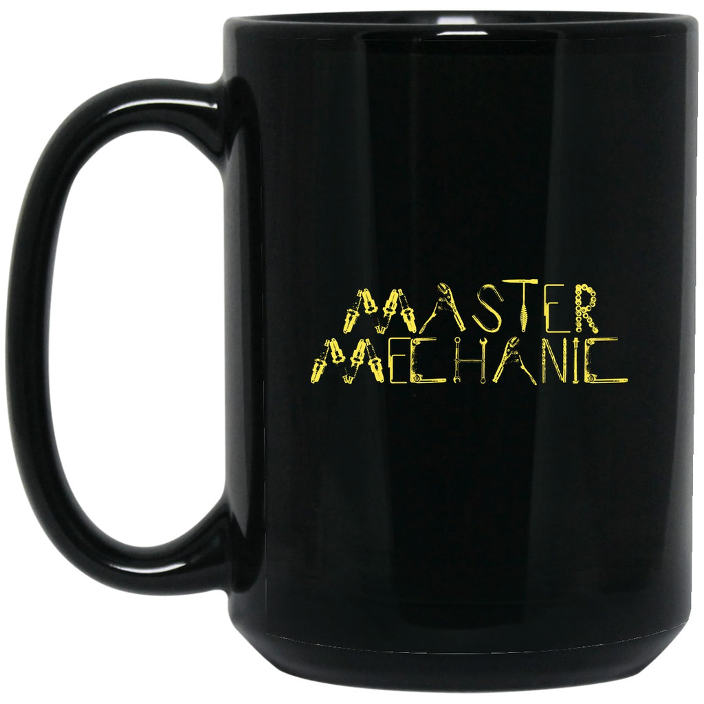 Mechanic - Master Mechanic (Yellow) Mug - 15oz black ceramic mug