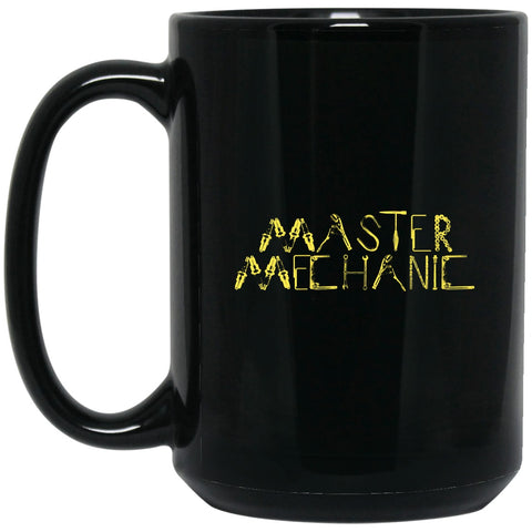 Mechanic - Master Mechanic (Yellow) Mug - 15oz black ceramic mug