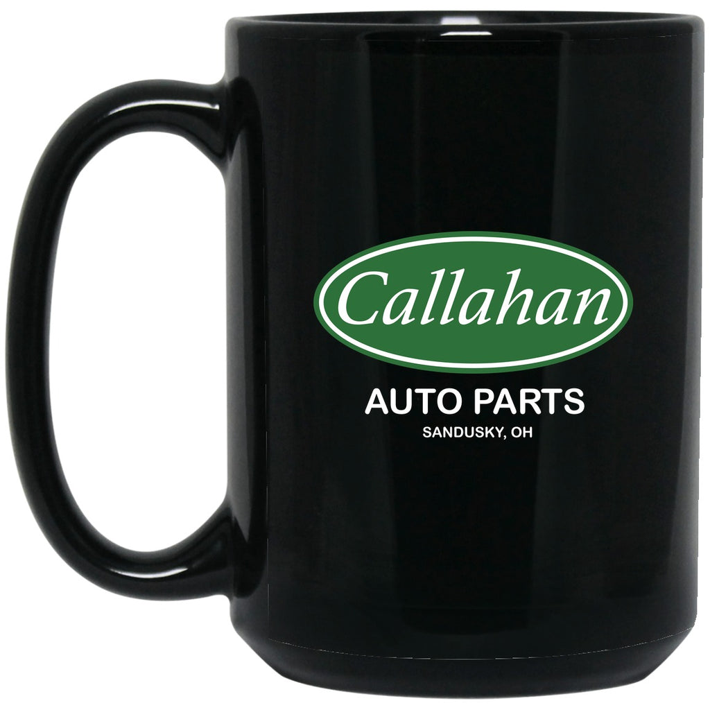 Tommy Boy - Callahan Brake Pads Mug - 15oz black ceramic mug