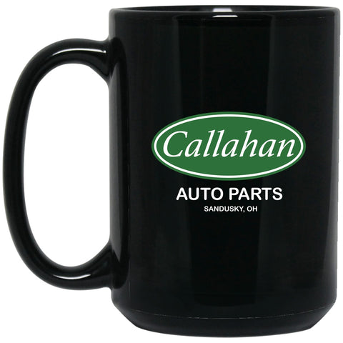 Tommy Boy - Callahan Brake Pads Mug - 15oz black ceramic mug