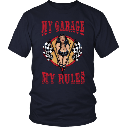 Mechanic Shirt - My Garage My Rules - Front Design