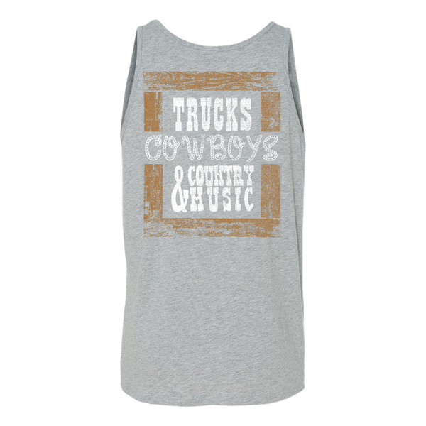 Trucks, Cowboys and Country - Back Design