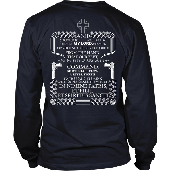 Boondock Saints Inspired - And Shepherds We Shall Be - Back Design