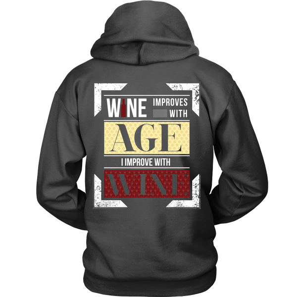 Wine Improves With Age (B),  I Improve With Wine (Back Design)