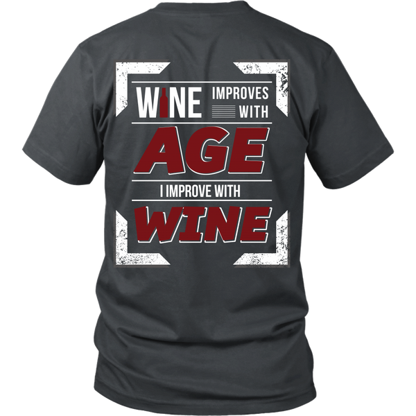 Wine Improves With Age (D),  I Improve With Wine (Back Design)