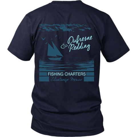 Shawshank Redemption - New - Dufresne & Redding Fishing Charters (Back Design)