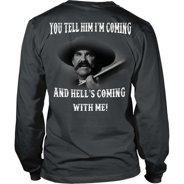 Hell's Coming With Me - Back Design