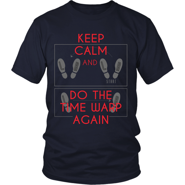 Rocky Horror - Keep Calm And do The Time Warp Again  - Front Design