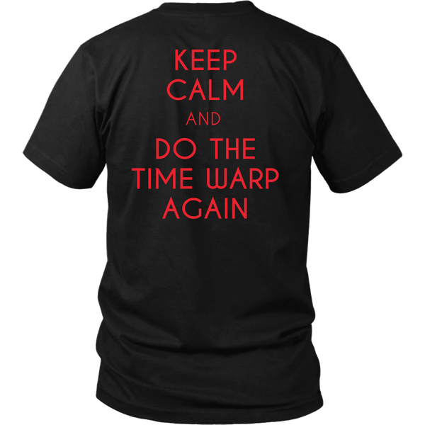 Rocky Horror Inspired - Keep Calm And Do The Time Warp Again - Back Design