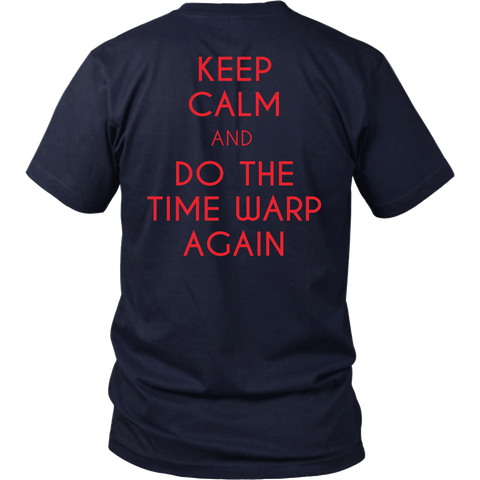 Rocky Horror Inspired - Keep Calm And Do The Time Warp Again - Back Design