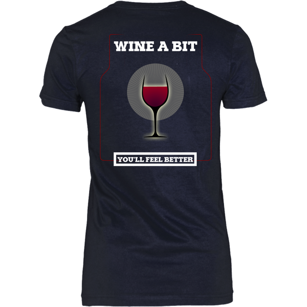 Wine - Wine A Bit, You'll Feel Better (B) Back Design