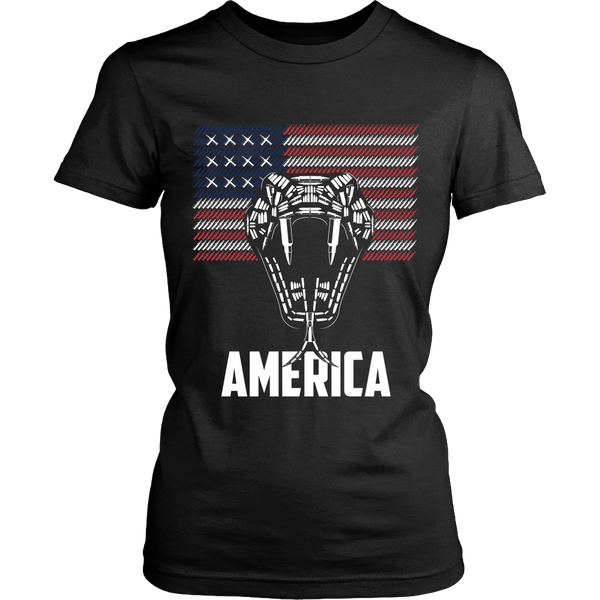 Bullet Viper and Flag - America - Front Design
