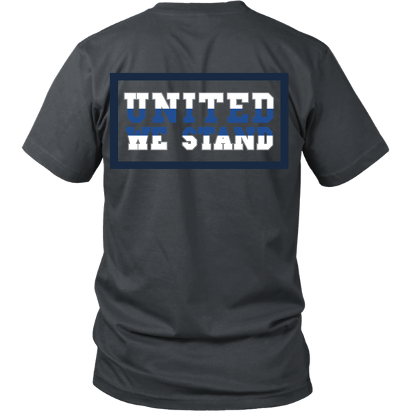 Police - Thin Blue Line - United We Stand - Back Design