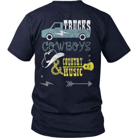 Trucks, Cowboys and Country (a) - Back Design