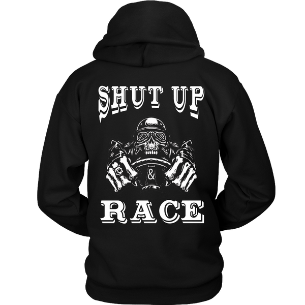 Racing - Shut up and Race - Back Design