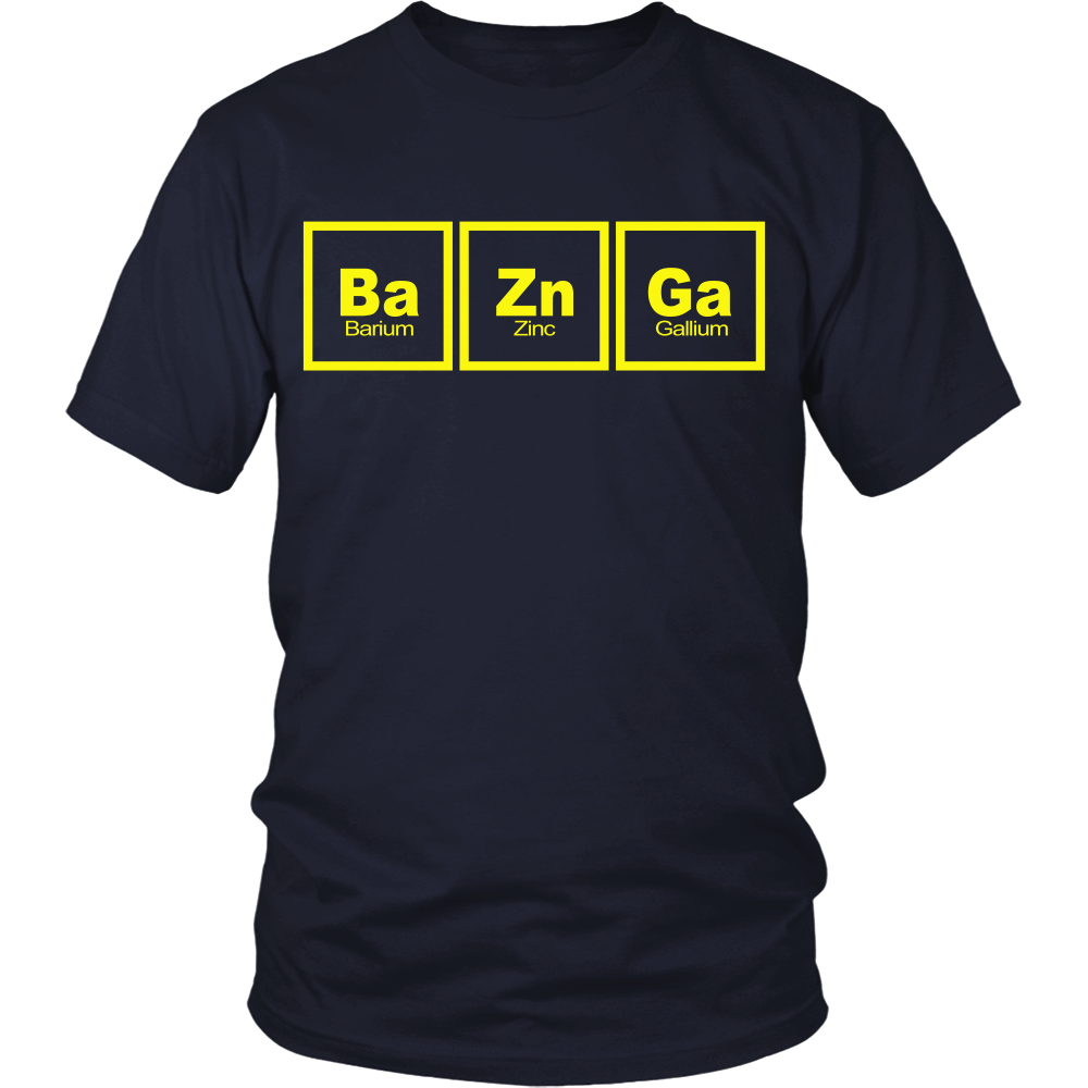 Big Bang Theory Inspired - Ba Zn Ga - Front Design