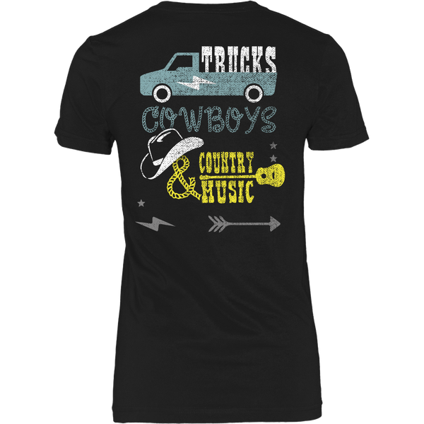 Trucks, Cowboys and Country (a) - Back Design