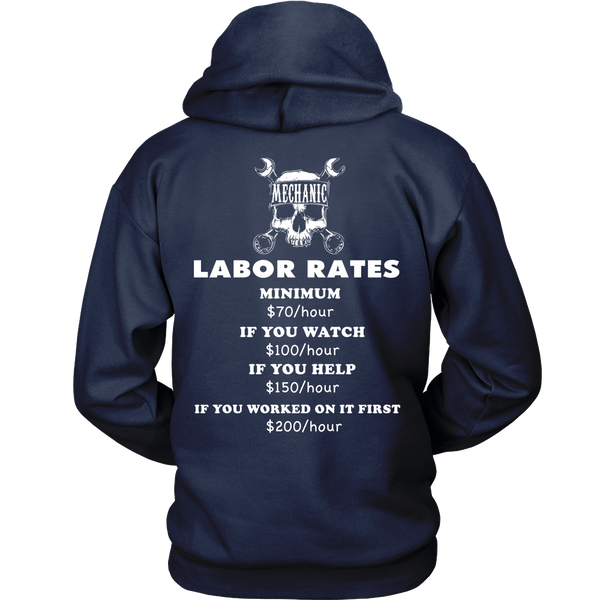 Mechanic - Labor Rates - Back Design